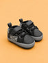 Black & Grey Sneakers with Velcro Straps