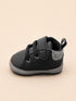 Black & Grey Sneakers with Velcro Straps