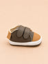 Olive Green & Camel Sneakers with Velcro Straps