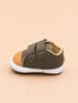 Olive Green & Camel Sneakers with Velcro Straps