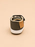 Olive Green & Camel Sneakers with Velcro Straps