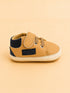 Camel & Black Sneakers with Velcro Straps