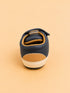 Navy & Camel Sneakers with Velcro Straps