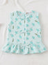 Mint Blossom Bow Detail Frock Set