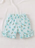 Mint Blossom Bow Detail Frock Set