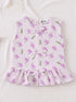 Lavender Blossom Bow Detail Frock Set