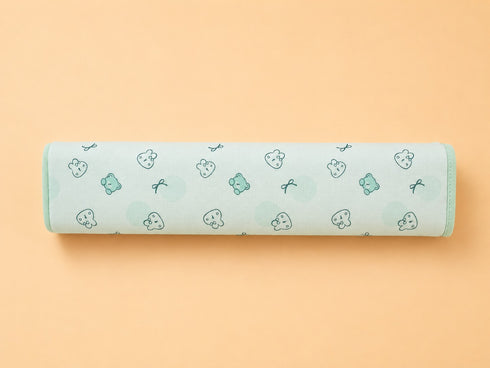 Green Teddy Dreams Waterproof Baby Changing Sheet (49 × 69 cm)