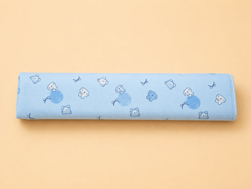 Blue Teddy Dreams Waterproof Baby Changing Sheet (49 × 69 cm)