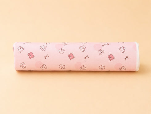 Pink Teddy Dreams Waterproof Baby Changing Sheet (49 × 69 cm)