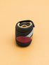 Black Multi Striped Sneakers with Velcro Straps