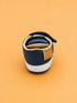 Navy & Caramel Sneakers with Velcro Straps