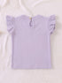 Kitten Love Ruffle Sleeve Interlock Short Set