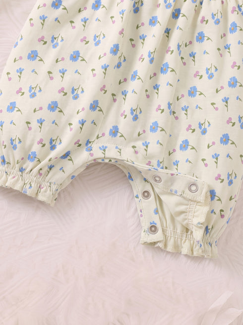 Minnie Mouse Floral Printed Frill Romper