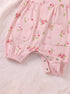Rose Blossom Front Open Buttoned Romper