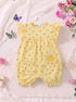 Yellow Sunshine Printed Frill Romper