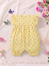Yellow Sunshine Printed Frill Romper