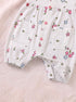 Pastel Blossom Front Open Buttoned Romper