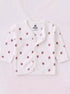Strawberry Garden Full Sleeve Night Suit Set (White)