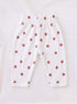 Strawberry Garden Full Sleeve Night Suit Set (White)
