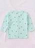 Cactus Dream Full Sleeve Night Suit Set (Sea Green)