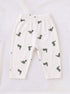 Dino Baby Full Sleeve Night Suit Set (White)
