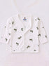 Dino Baby Full Sleeve Night Suit Set (White)