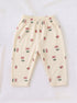 Cherry Berry Full Sleeve Night Suit Set (Light Yellow)