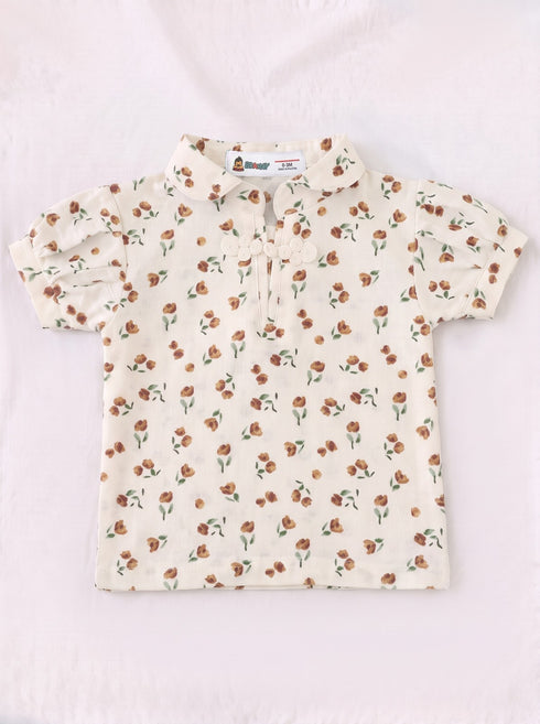 Cocoa Blossom Polo Skirt Set