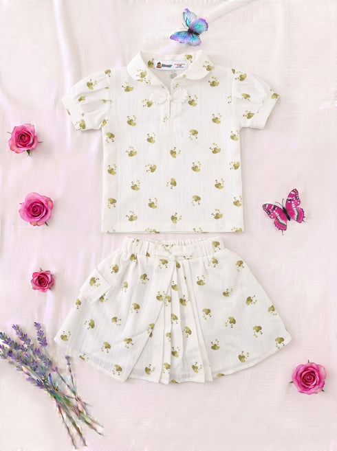 Sunshine Hearts Polo Skirt Set