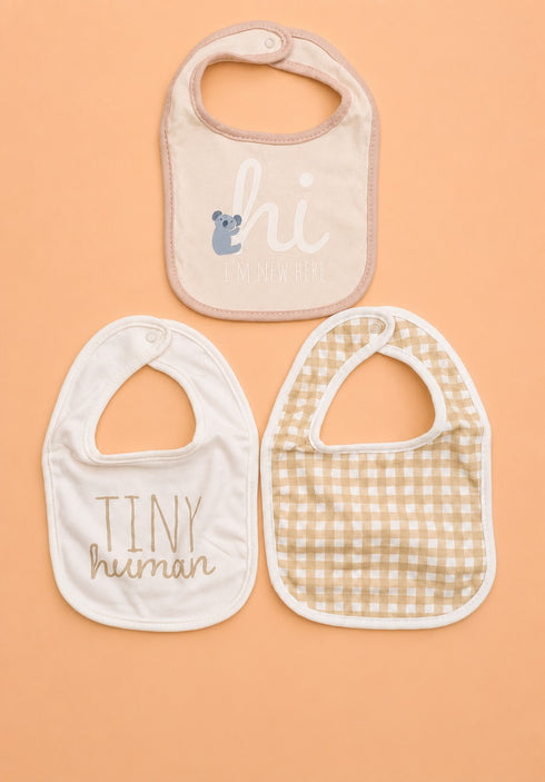 3-Pcs Baby Bibs Gift Set