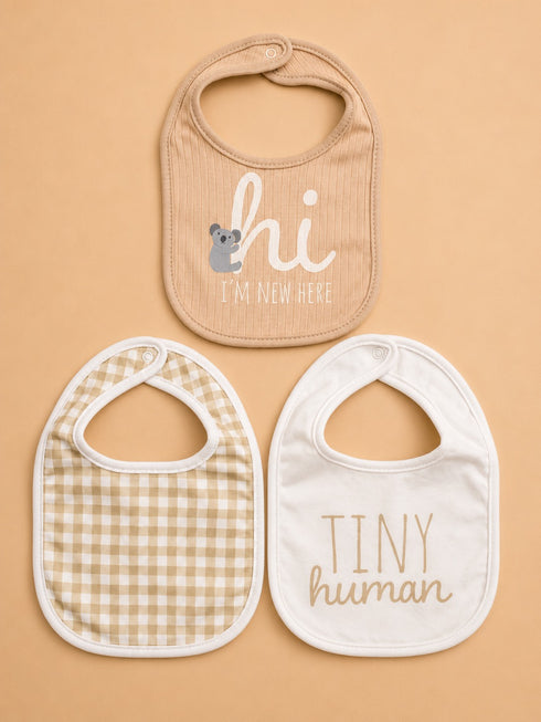 3-Pcs Baby Bibs Gift Set