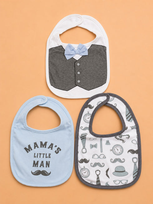 3-Pcs Baby Bibs Gift Set