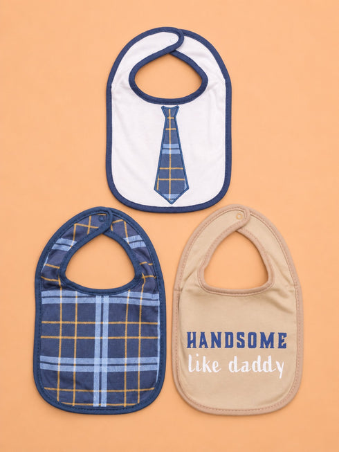 3-Pcs Baby Bibs Gift Set