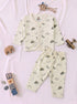 Jurassic World Full Sleeve Night Suit Set (Cream)