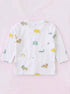 Safari Friends Full Sleeve Night Suit Set (White)