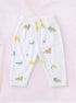 Safari Friends Full Sleeve Night Suit Set (White)