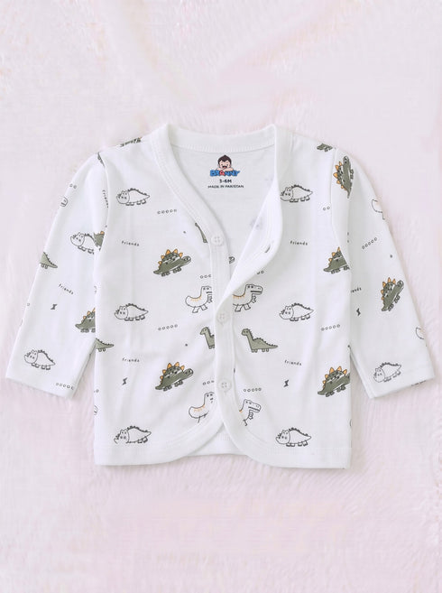 Jurassic World Full Sleeve Night Suit Set (White)