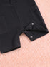 Playful Black Henley Romper