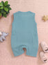 Playful Green Henley Romper