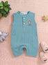 Playful Green Henley Romper