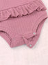 Pink Heart Embroidered Ruffle Grace Bodysuit