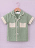 Light Green Cuban Collar Short Set