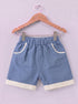 Blue Cuban Collar Short Set