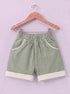 Green Cuban Collar Short Set