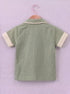Green Cuban Collar Short Set