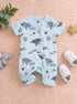 Blue Whale Zip-Up Romper
