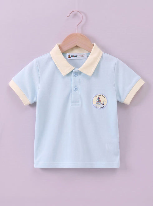 Sea Explorer Panelled Polo Short Set