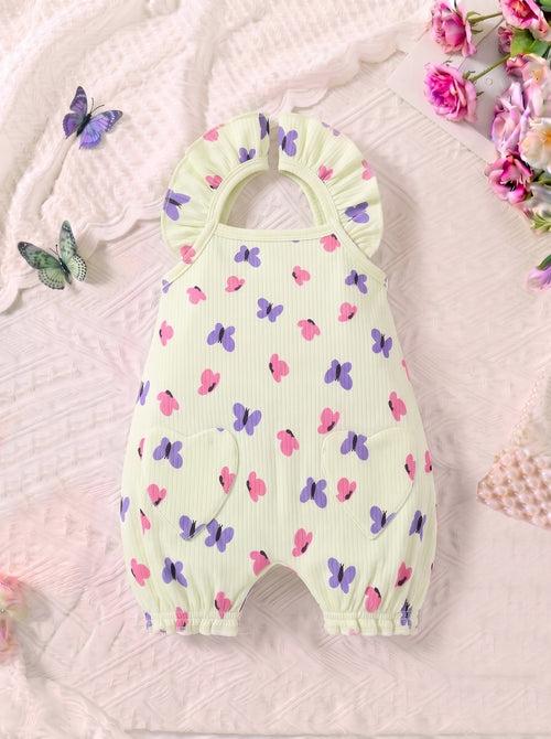 Butterfly Garden Frilled Romper