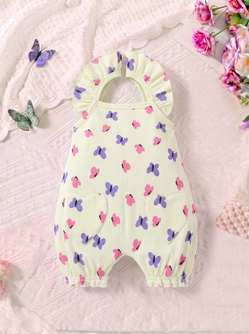 Butterfly Garden Frilled Romper