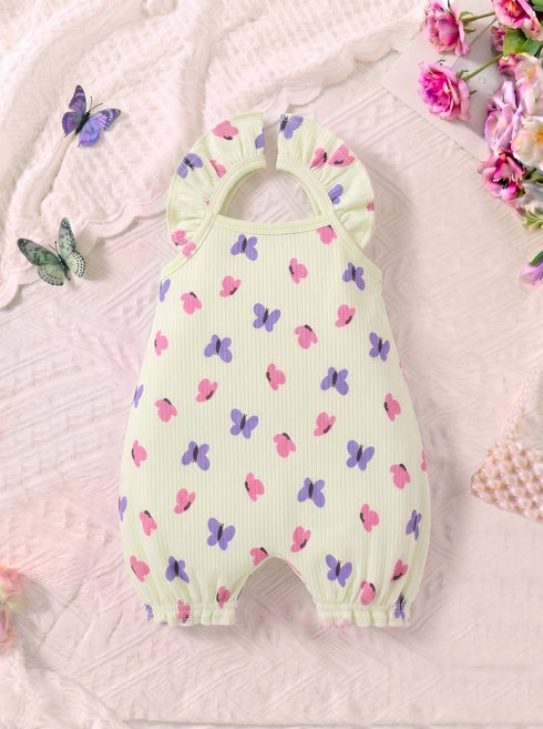 Butterfly Garden Frilled Romper